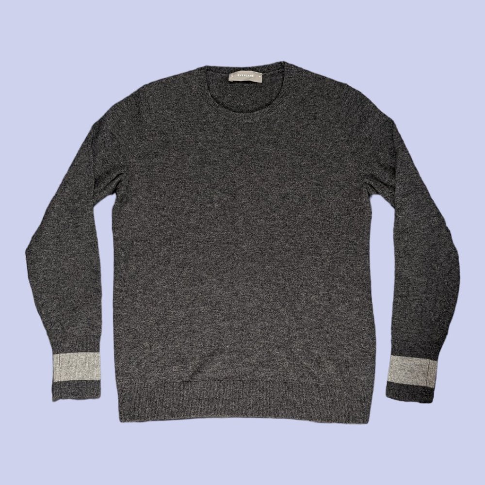 Everlane | Women's Cashmere Crewneck Sweater Gray Long Sleeve Medium